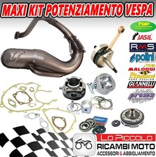 KIT GRUPPO TERMICO POLINI 115cc ALBERO MOTORE MARMITTA PROMA VESPA PK XL RUSH 50