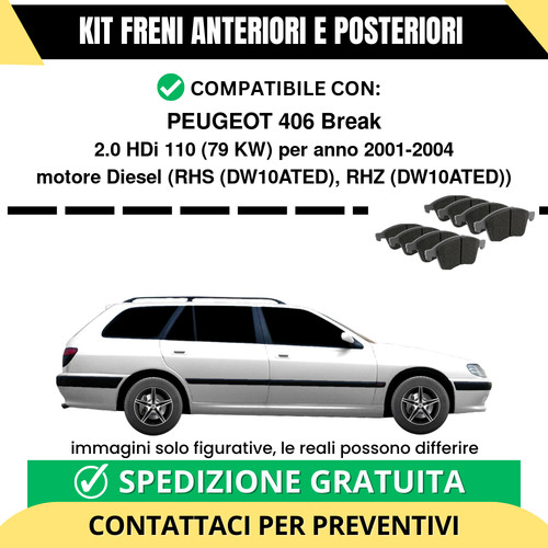 Pastiglie freno ant post - freno, +