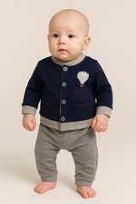 COMPLETO NEONATO CARDIGAN