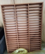 PORTA MUSICASSETTE 60 POSTI VINTAGE LEGNO cassette