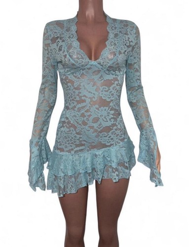 Mini abito sexy bambino blu - abito,