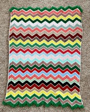 Vintage uncinetto zig zag