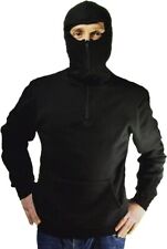 Footex Felpa Stadio Ninja Ultras con Cappuccio Passamontagna E Cerniera