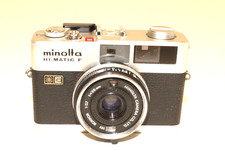 Fotocamera mirino Minolta Hi-Matic F Point & Shoot obiettivo Rokkor 2,7 / 38 mm (4068)