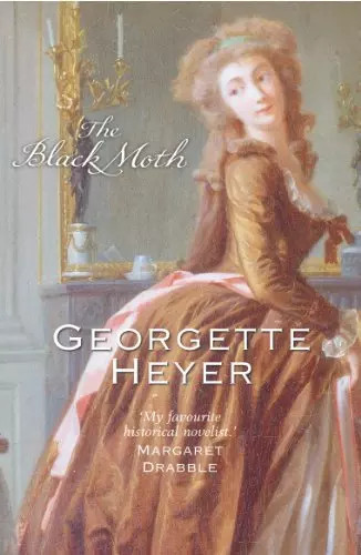 Black moth georgette - black,