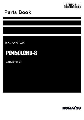 Komatsu pc450lchd manuale - pc450lchd-8,