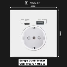 Presa da Incasso USB C + USB A