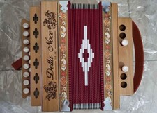 Organetto Accordion 2 bassi DELLA NOCE Pennese 12 tasti SOL Akkordeon GARANZIA 2