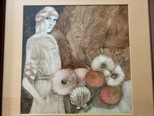 GIANNI LONGINOTTI  " Memoria" tecnica mista - 1981.