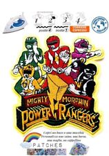 Patch Power Rangers Mighty Morphin toppa termoadesiva badge iron logo big size