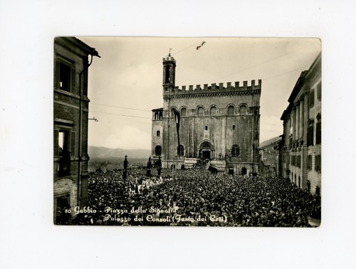 Cartolina gubbio 15 maggio - gubbio,