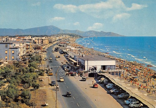 Cartolina scauri spiaggia - cartolina,