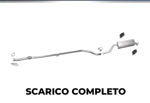 Scarico completo fiat grande - scarico,