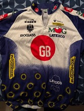 Diadora Maglia Maglia Top Adulto Taglia L Ciclismo Bici Bianchi Latexco