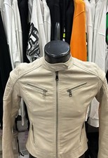 CANDIDA Giacca in pelle  Usato Donna woman Tg S Crema LLD379