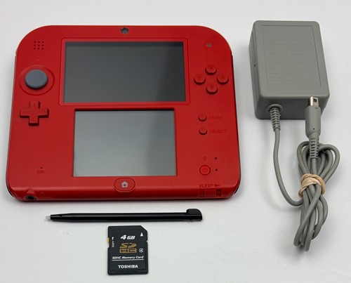 Nintendo 2ds crimson red mario - red,