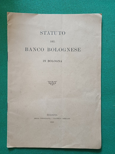 Statuto del banco bolognese - banco, in