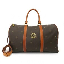 Borsa a tracolla Valentino Garavani in pelle PVC marrone 2 vie vintage autentica