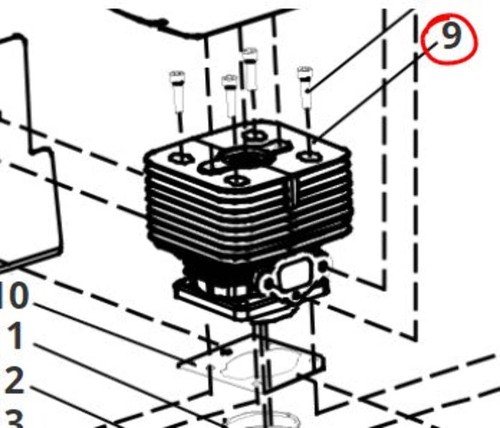 Cilindro motore 1e4cfn - motore, 1e4cfn/c