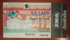 TICKET BIGLIETTI AS ROMA LAZIO