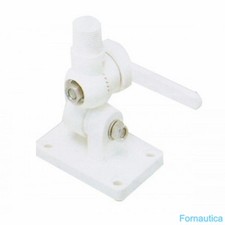 BASE PIANA DOPPIO SNODO PER ANTENNE VHF/GPS IN NYLON