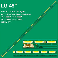 KIT 2 BARRE STRIP 51 LED TV LG