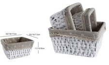 x Set 3 Pezzi Contenitori Box