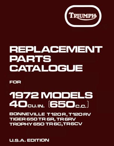 Libretto ricambi triumph - ricambi,