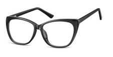 montatura occhiali vista donna plastica nero farfalla gatto CP114 lucido