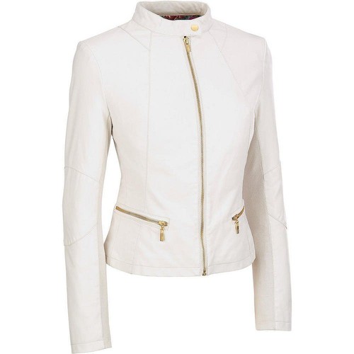 Giacca donna pelle - , bianca
