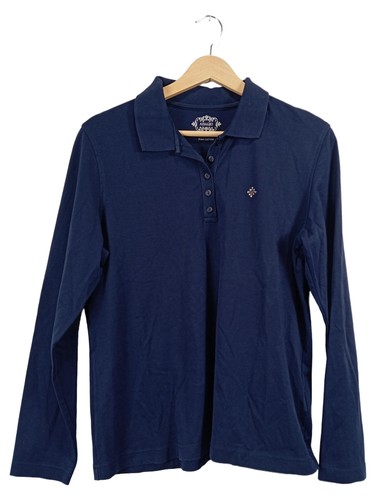 Adagio polo donna blu manica - polo,