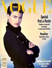 LINDA EVANGELISTA Vera Cox TALISA SOTO Hunter VOGUE Magazine Paris August 1989