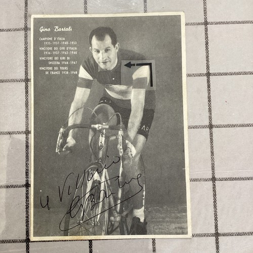 Bartali,autografo,Biciclette,P