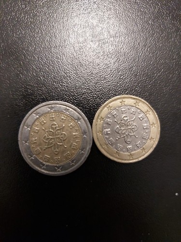 Moneta euro 1 - da, e