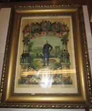 Quadro militare austriaco Francesco Giuseppe 60 x46 cm