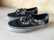 SCARPE SHOES VANS authentic  NERO fiori    TAG : 37
