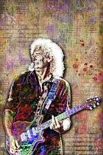 Poster BRIAN MAY Of QUEEN
