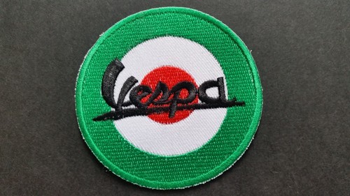 Vespa scooter sew iron on - scooter,