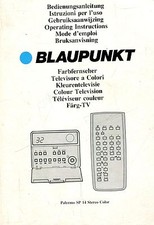 BLAUPUNKT Palermo SP 14 Stereo Color ISTRUZIONI PER L'USO TELEVISORE A COLORI