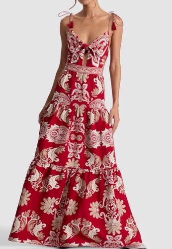 Maxi abito rosso alice - rosso, +