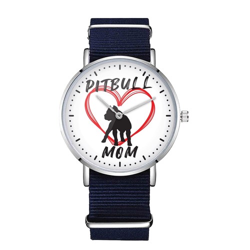 Orologio pitbull mom - pitbull, arte