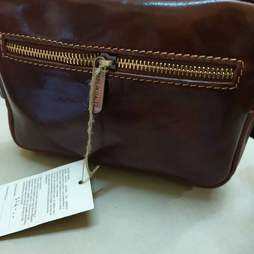 Pochette unisex vero cuoio - pochette,