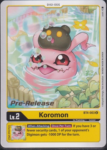 Digimon tcg koromon - -,