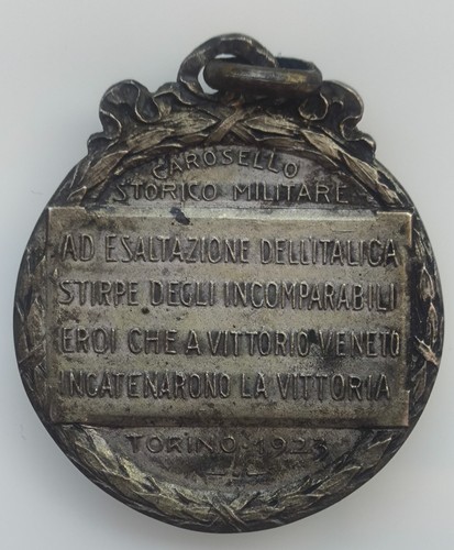 Medaglia carosello torino 1923 - torino,