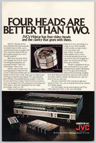 Jvc vidstar vhs vcr - vidstar,