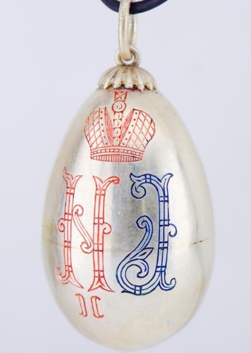 Antico faberge argento - argento, uovo