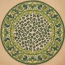 Lussureggiante tappeto rotondo