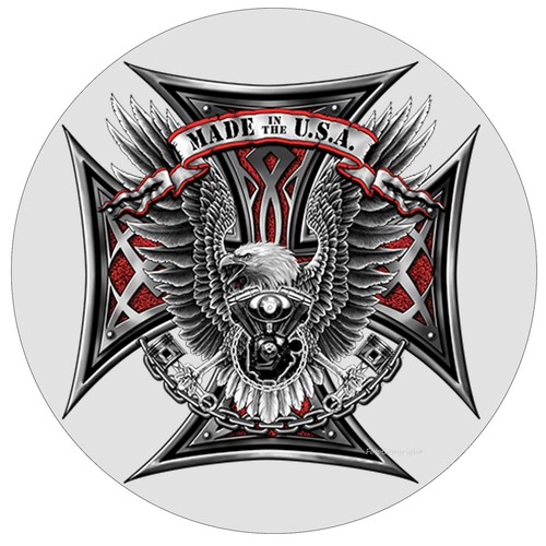 Biker shirt adler chopper - biker, t-shirt