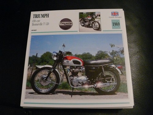 Fiche card cartonnée moto - card,