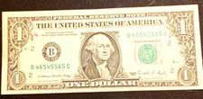 BANCONOTA DA  1   $   ( Dollaro ) USA -SERIE 1988-WASHINGTON.D.C.- USATA